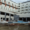 Vista piscina en construcción