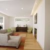 Vivienda con techos decorados