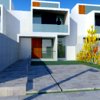 Vivienda prefabricada en HILERA. ACCESO