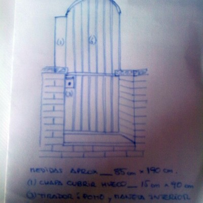 Puerta de forja entrada jardin - Cambrils (Tarragona) | Habitissimo