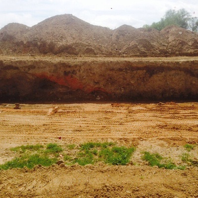 Ejecución de muro de hormigón armado para sótano - Mejorada del Campo