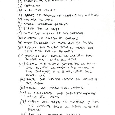 Solucionar problema filtraciones de agua desde la terraza a zona