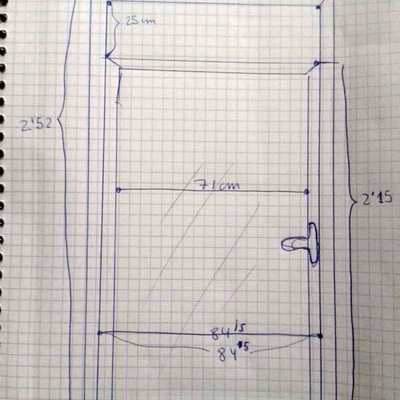 Cambiar puerta aluminio por ventana - Sant Vicenç dels Horts (Barcelona