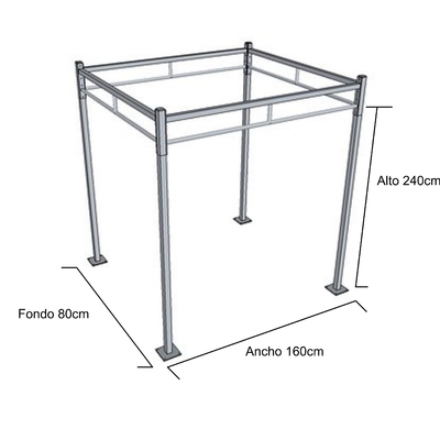 estructura de barras para dominadas