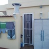 Cerramiento terraza aluminio imitación madera