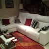 Tapizar en piel natural blanca un sofa cheslonge