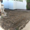 Sembrar césped y allanar jardín