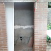 Trabajo de albañilería en cuarto de caldera