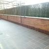 Jardinera de ladrillo 15m de longitud