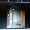 Puerta de cristal para bar