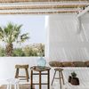 Pergola con cañizo o brezo terraza barcelona
