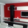 Revestir de microcemento pared frontal de salon y habitacion