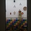 Una puerta de aluminio exterior