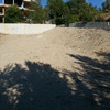 Muro en talud con bloques de hormigon con terrazas