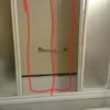 Cambio de 2 puertas viejas deslizantes de mampara de bañera
