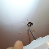 Arreglo techo de pladur (drywall) - pequeños agujeros de instalación lampara