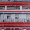 Reparación fachada de un piso en bloque