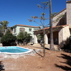 Terraza piscina con hormigon estampado