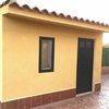 Construcción caseta jardín ladrillo