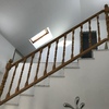 Reforma de escalera en madera , pintado y añadir tramo