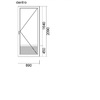 Puerta practicable de una hoja para balcón