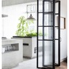 Puerta interior abatible cristal y hierro/pvc/aluminio