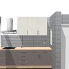 Encimera silestone modelo carbono gris serie metal platinum 2.50,cm,largo x 63 ancho de 2 cm grosor con agujeros hechos