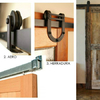 Puerta corredera estilo granero para baño