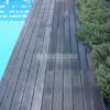 Lijar y barnizar medera ipé pérgola exterior