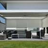 Pergola en terraza de alumino