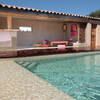 Piscina desbordante microcemento