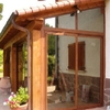 Cerramiento pvc imitación madera en terraza de unos 20 m2