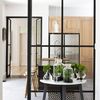 Corredera de forja y hiejo para separar comedor y cocina