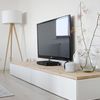 Mueble tv a medida, lacado en blanco con 4 cajones