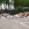 Limpieza de escombro en poligono industrial