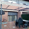 Techo correrizo aluminio y policarbonato o cristal jardín