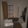 Mampara de aluminio negro para bañera