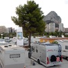 Instalación eléctrica en aparcamiento y area de servicio para autocaravanas a construir