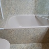 Quitar bañera y suministrar y colocar plato ducha de pizarra, mampara corredera y grifo ducha
