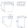 Lavabo baño compac, silestone o similar