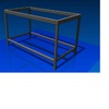 Bastidor metalico para soporte de fregadero