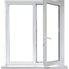 Puerta y dos ventanas de terraza de aluminio