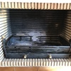 Puerta con vidrio para chimenea
