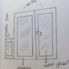 Puertas para un hueco en la terraza ("trastero")