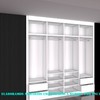 Mueble-armario blanco brillo salón