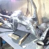 Limpiar chorro de arena y dar brillo o pulir escultura de hierro