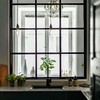 Ventana interior aluminio en tres lamas