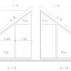 Cortinas opacas para ventanal triangular y techo inclinado
