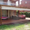 Instalar pérgola de madera con toldo corredero
