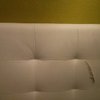 Tapizar cabecero de cama blanco de polipiel o similar